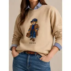 Moletom Feminino Polo Bear Urso Flanelado Premium Algodão Blusa de Frio Inverno 2026 Blogueira
