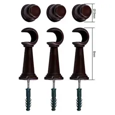 Suporte para fixar varão cortina 19mm C/ 3UND Reforçado