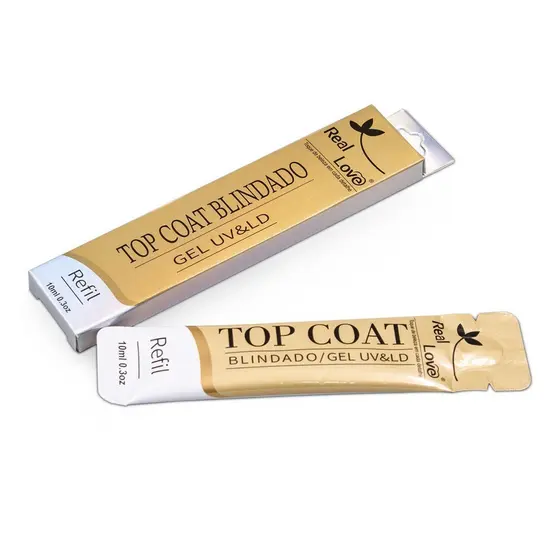 🔥 Refil Top Coat Blindado 10ml - Real Love 🔥