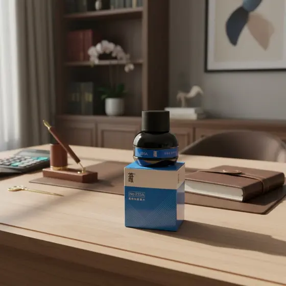 Tinta Para Caneta Tinteiro Preta Ou Azul Alta Qualidade 75ml