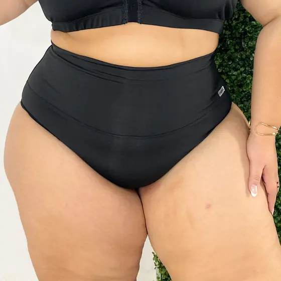 Calcinha Cinta Plus Size Suplex Alta Compressão Reduz Medida