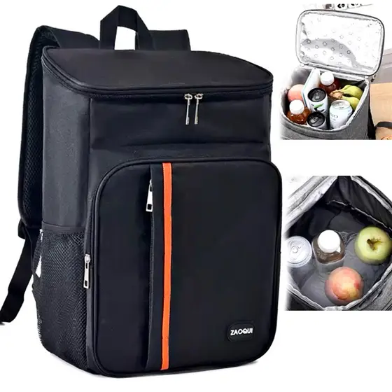 Mochila Térmica Cooler Capacidade 18L Impermeável Portátil Piquenique Quente Frio