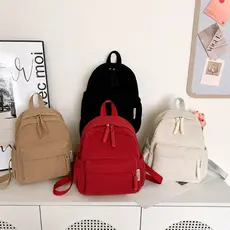 Mochila Em Veludo PEQUENA Feminina Menina Mulher Estilosa Dia A Dia Presente