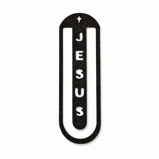 Kit 50 e 100 unidades Marcadores de Página Cruz Pequeno Nome Jesus Bíblia Cristão Livro