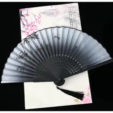Leque De Madeira Japones Bambu 21 Cm Leque Estilo Oriental