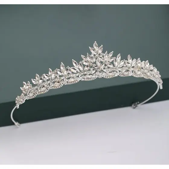 Tiara de noiva Linda Coroa Para Noivas Debutante Miss Para Festas Linda