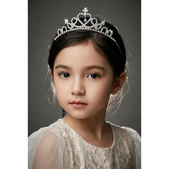 Tiara Coroa Infantil em Arco Tiara Festa Daminha de Honra Festa Rainha Princesa