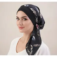 Turbante Feminino Fechado Comprido Turbante Pre Amarrado