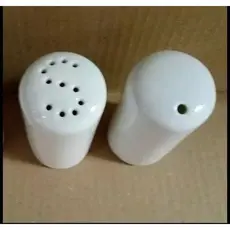 1 Saleiro + 1 Paliteiro branco De Porcelana Primeira Linha