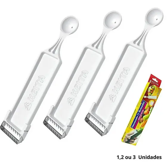 kit 1/2/3 Descascador e Boleador de Legumes e Frutas Keita