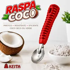 Raspa Coco Keita Raspador Ralador  Manual de Coco Seco Fresco Inox Manual - NEW