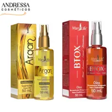 Kit Òleos Capilar mary life Multifuncional Argan+Btox