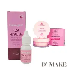Creme Hidratante Facial Nutrição Intensa Phállebeauty 35g+Óleo rosa mosqueta Puro10ml