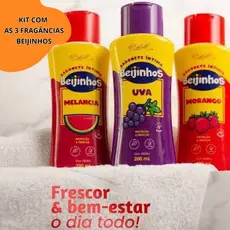 Sabonete Íntimo Feminino Beijinhos 200ml – Belkit  Higiene, Frescor e Perfume Delicado