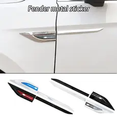 Chevrolet Metal Fender Side Label Stickers Crachás Anti-Riscos Proteção Da Porta Do Carro Modificação Esportiva Acessórios De Decoração Para Tracker Corsa Aveo Captiva Onix
