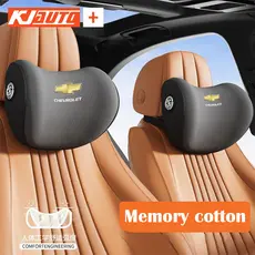 【 Ergonomics 】 Chevrolet Memória Algodão Para O Encosto De Cabeça Do Assento Carro Acessórios De Decoração Macia E Confortável Rastreador De Ranhuras Onix Aveo Captiva Cavalier S10 Pickup Spin Cruze