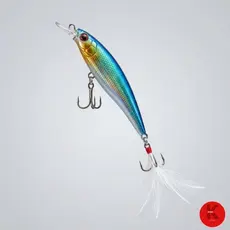 Isca Artificial Meia-Água com Penacho