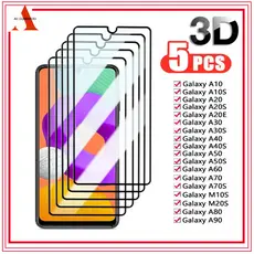 Kit 5 Película De Vidro Temperado 3D 9H Para Samsung A01 A11 A21 A21S A31 A41 A51 A71 A50 A40 A30 A10 A20 Promoção