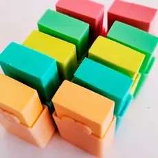 Borracha Color Plástica Pastel Escolar com Capa Protetora