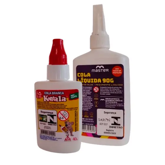 Cola Branca Liquida 40 e 90g