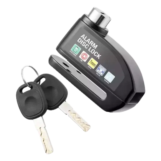 Trava Cadeado De Freio Disco Alarme Sonoro Para Moto