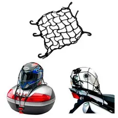 Malha elástica de Motocicleta com gancho ajustável preta