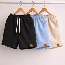 3 Shorts Masculinos em Linho Premium – Modelo Casual Leve para o Dia a Dia