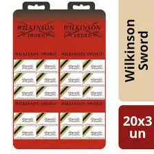 Cartela lâmina Wilkinson - 20x3 lâminas (60 lâminas)