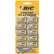 Lâmina Cartela Bic Chrome Platinum - Cartela c/ 50un