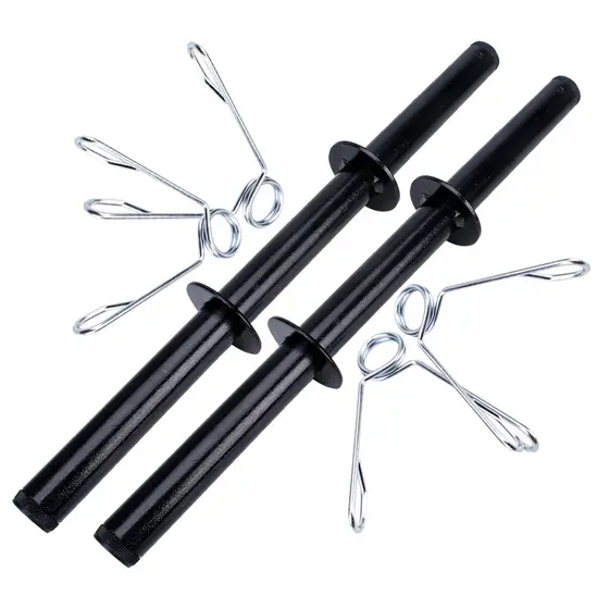 Par De Barras Oca 40cm Halteres Presilhas Kit Academia Pump