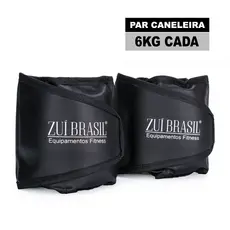 Par de Tornozeleira de Peso Caneleira 6kg Profissional Academia e Treino em Casa