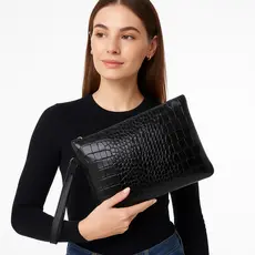 Necessaire Bolsa de Mão Feminina Clutch Dourada – Festa, Jovem e Adolescente