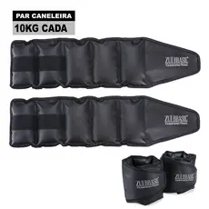 Caneleira Tornozeleira 10kg Peso Perna Musculaçao Academia Treino Funcional Profissional