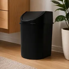 Lixeira 12 Litros De Chão Pia Cozinha Banheiro Escritorio Papeis Jaguar Plasticos Basculante