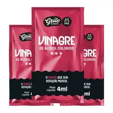 Vinagre Em Sachê Grilo Caixa Com 184 Unidades De 4ml
