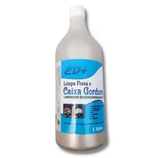Limpa Fossa e Caixa de Gordura ED+ 1 Litro Produto para Manutenção de Esgoto