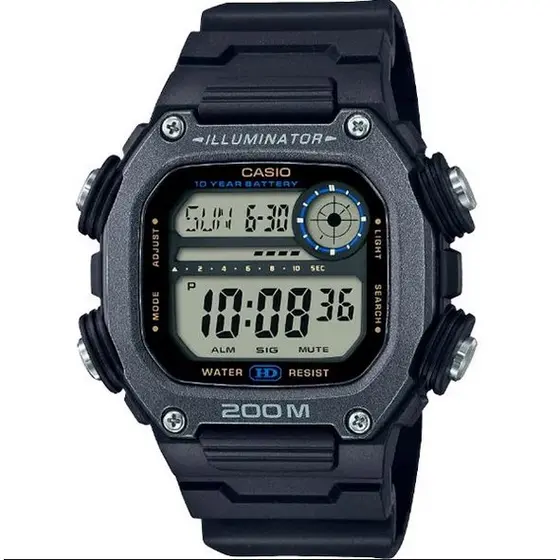 RELÓGIO CASIO MASCULINO DIGITAL QUADRADO DW- 291HX-1AVDF