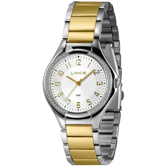 RELÓGIO LINCE FEMININO PRATA /DOURADO LRTJ157L38 B2SK