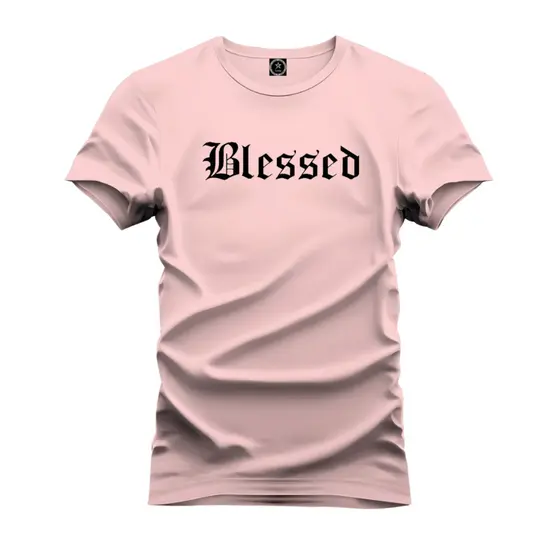 Camiseta Masculina Blessed Camisa 100% Algodão 8 Cores P ao GG