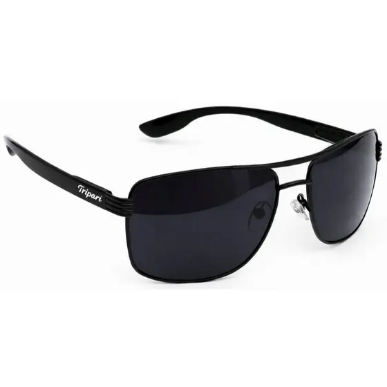 Óculos de Sol Masculino com proteção UV400 Preto mola haste Clássico Proteção 100% Casual Estiloso
