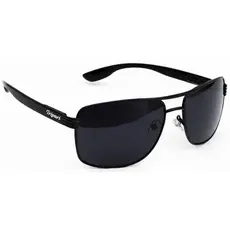 Óculos de Sol Masculino com proteção UV400 Preto mola haste Clássico Proteção 100% Casual Estiloso