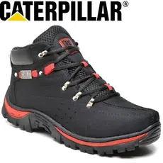 Bota Masculina Caterpillar Coturno Adventure Lona Reforçada Costurado Solado Borracha