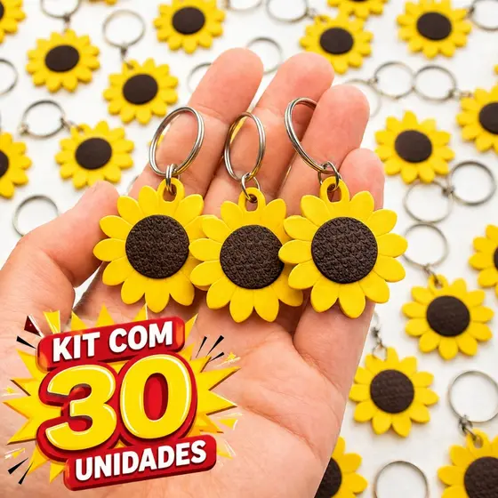 Chaveiro Girassol alto relevo para o verão , primavera Festas Lembrancinha