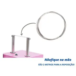 Kit 5 unidades Arame Refil Para Máquina De Cortar E Selar Fitas Fuxico