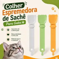 Colher Para Sachê de Gatos Petisco Cremoso Churu