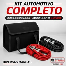 Bolsa de Ferramentas + Cabo de Chupeta Automotiva Diversas Marcas Organização e Segurança