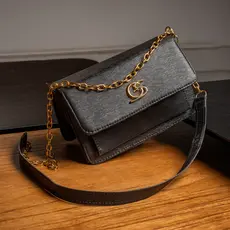 Bolsa Feminina Le Boy Anjik Pequena, Elegante, Luxuosa, Dia a Dia, Festa, Passeio,4 Bolsos,Corrente,Magnético.Gaby Show