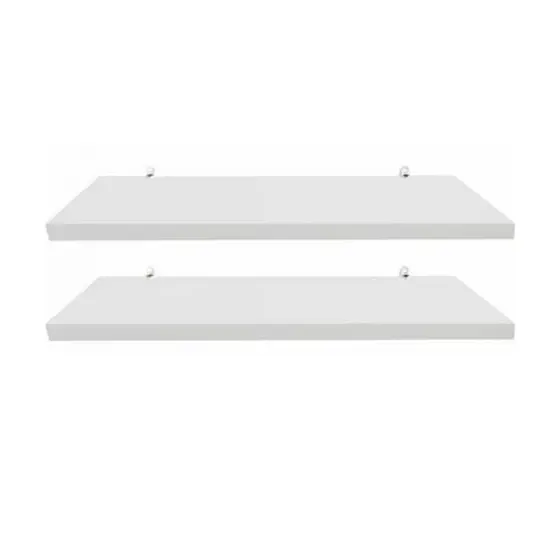 Kit 2 Prateleiras 30cm Branco MDF Nichos Decoração Sala Quarto Cozinha Banheiro 15cm Largura