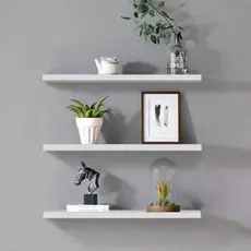 Prateleiras 40cm Branco MDF Nichos Sala Quarto Cozinha Banheiro