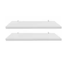 Kit 2 Prateleiras 30cm Branco MDF Nichos Sala Quarto Cozinha Banheiro